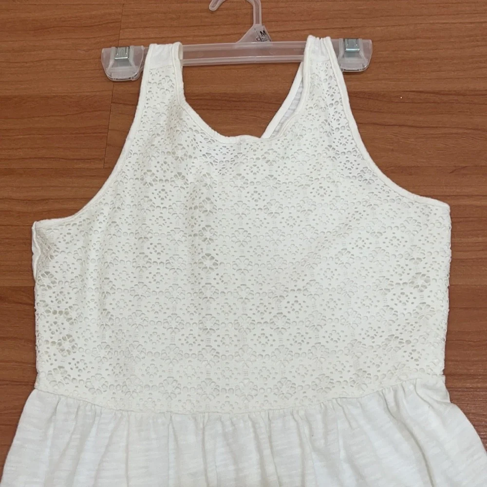 Girl’s Off-white cotton dress - Picture 2 of 4